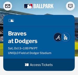 Braves at Dodgers
