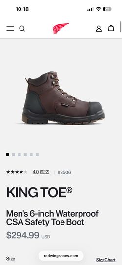 Red Wing 3506 Men’s Work Boots 11.0 D BRAND NEW