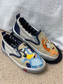 Kids Bluey and Bingo Slip-On Shoes Size 1