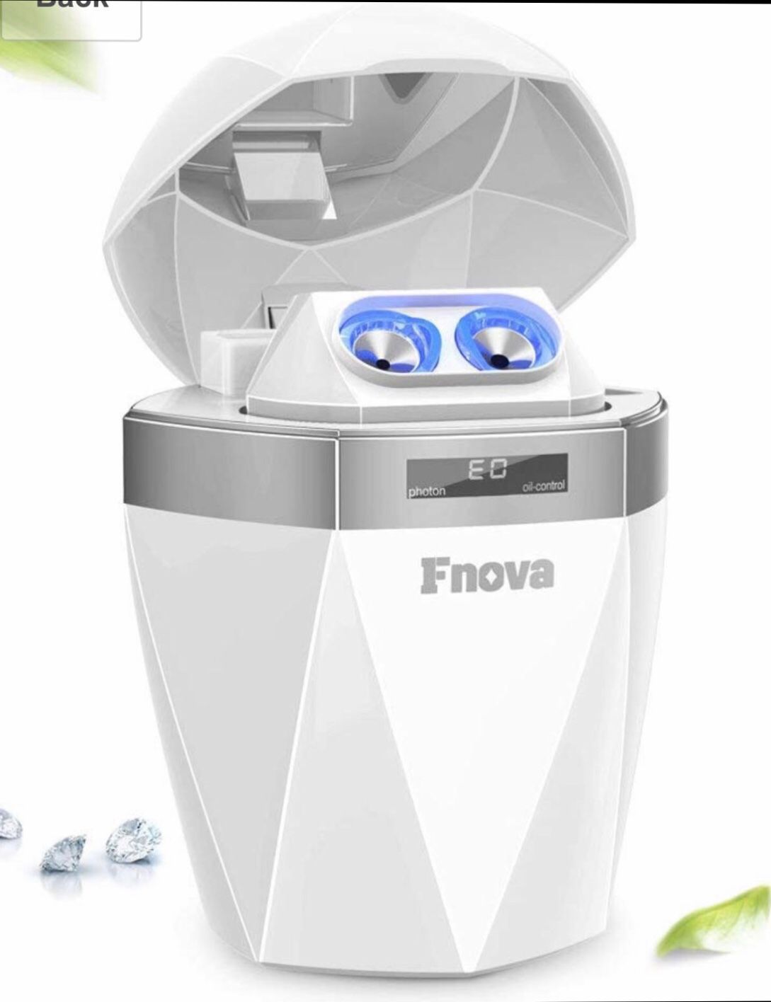 FNova Nano Ionic Facial Steamer Facial Sauna With Adjustable Hot And Cold