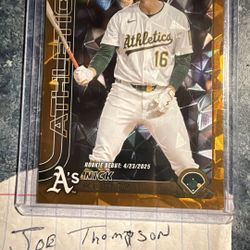 ✨Nick Kurtz ROOKIE debut Gold 37/50✨