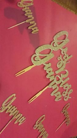 Cake and cupcake toppers (HABLO ESPAÑOL