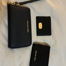 Michael Kors Saffiano Leather Collection - Wristlet, Continental Wallet & Card Holder