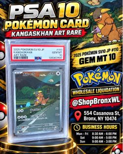 PSA 10 Kangaskhan Art Rare Pokémon Card SV10 JP