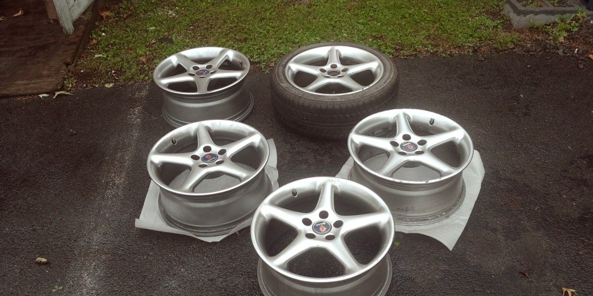 5 Original Saab Viggen Wheels
