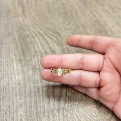 ShaneCo 14k Gold VS2 Diamond Ring 