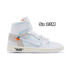Jordan 1 Retro High Virgil Abloh Archive Alaska Off-White Men Size 13