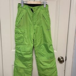 Champion bottoms snow pants neon teen boys size
