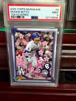2025 Topps Murakami Tokyo Series Mookie Betts Dodgers PSA 9