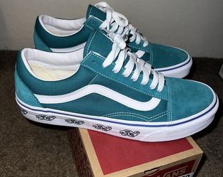 Turquoise Vans Mens Size 9