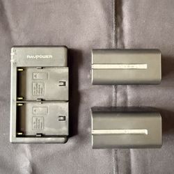 2 NP-750 Batteries and Charger