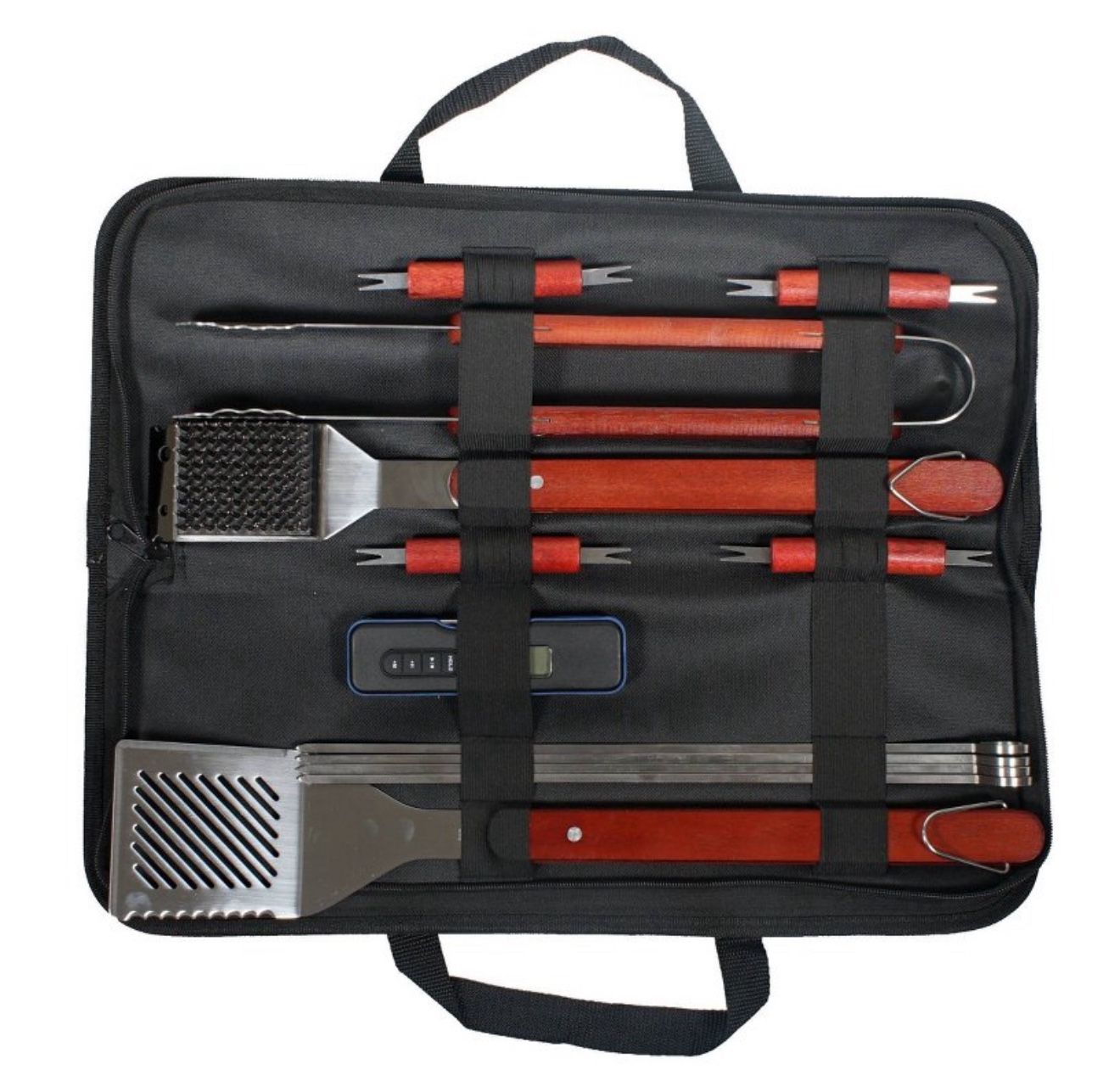 17pc BBQ Stainless Steel Grill Spatula Set Black - Room Essentials™