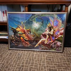 Dragon And FAIRY PAINTING