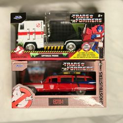 DieCast Jada Transformers X Ghost Busters Optimus Prime & ECTO-1