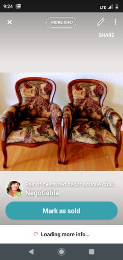 Over sized Solid oak chairs.