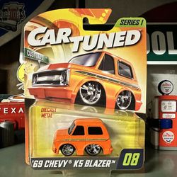 Car Tuned Die-cast Orange’69 Chevy K5 Blazer 