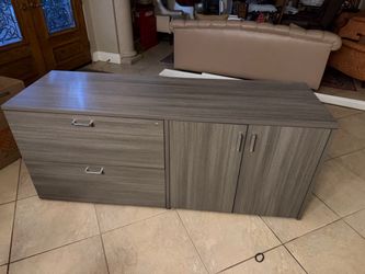 Light gray Work storage credenza/ cabinet