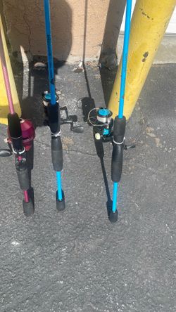 Fishing poles ozark trails and Zebco slingshot