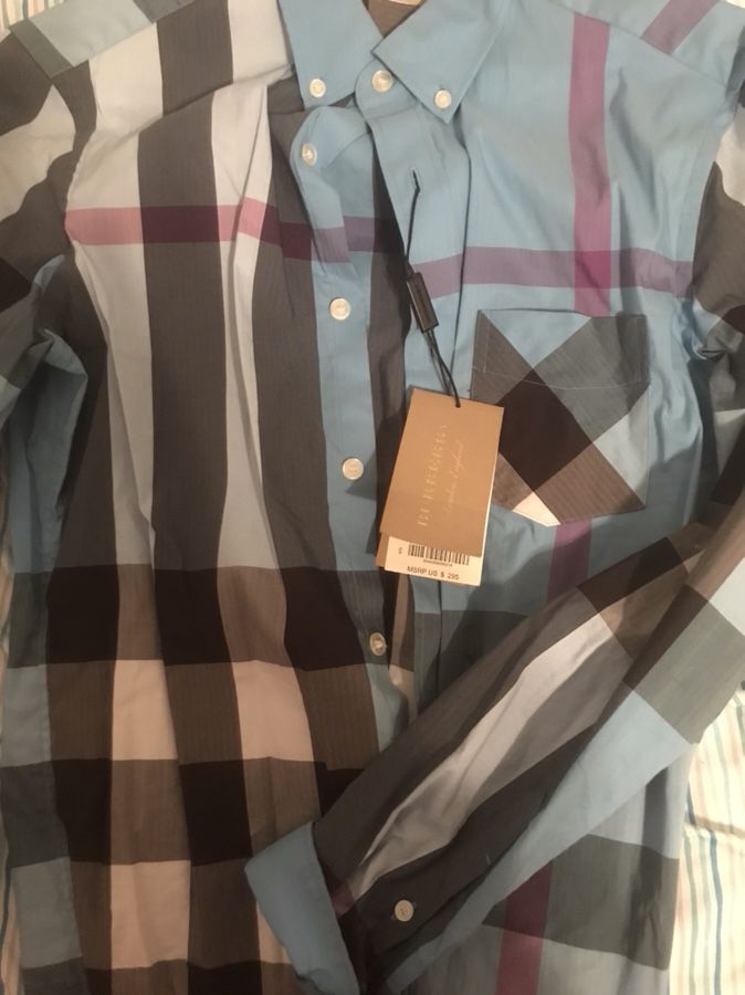 REAL BURBERRY SHIRT WITH TAG