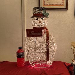 Snow Men Metal Decor