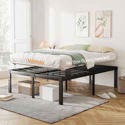Bednowitz King Size Bed Frame, 18 Inch High 