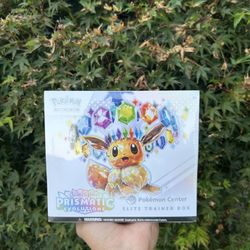 Prismatic Evolutions ETB Pokemon Center Stampped