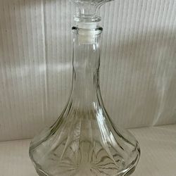 Large Clear Glass Decanter