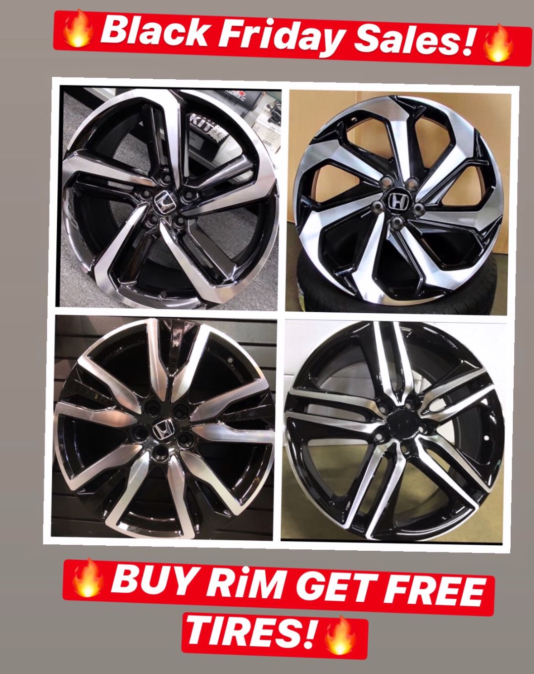 🔥🔥🔥Black Friday SALES! BUY Rims get FREE Tires🔥🔥🔥(only 50 down payment / no credit needed )