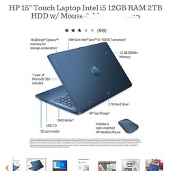 HP Laptop Touch Screen 