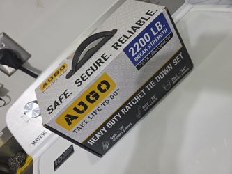 Kit de correas de amarre con trinquete AUGO 2200 lb – Nuevo