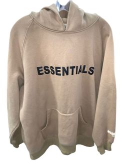 Essentials Fear Of God Beige Hoodie Size XL