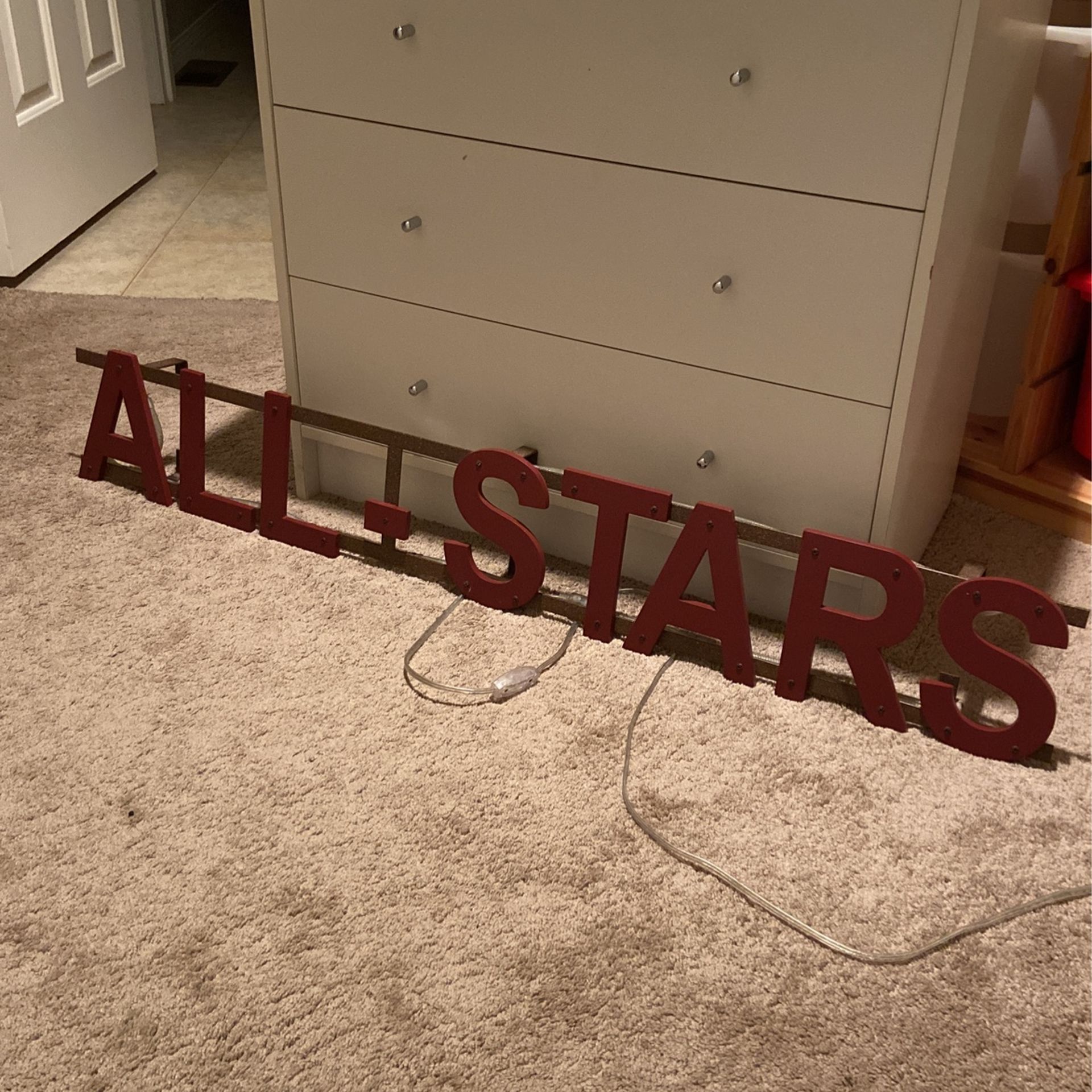 All Stars Light Up Sign