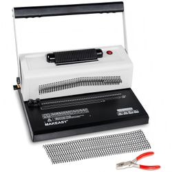 MAKEASY Spiral Coil Binding Machine with 46 Fully Disengaging Pins#3575ER6