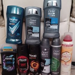 Dove  and  Axe  deodorant 