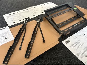 USX-MOUNT XFL009 Fixed Tv Wall Mount For 42”-90” Flat Screen TVs with a maximum weight of 132 pounds