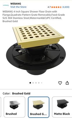 Floor drain with flange