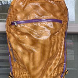 Patagonia Black Hole Cinch Bag 20L Orange Purple Laptop School Backpack Lightweight