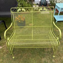 Vintage Loveseat Glider Bench