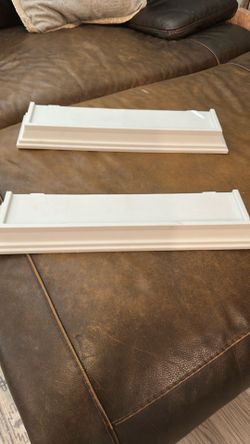 White shelves