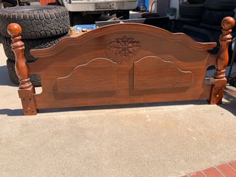 Back wood bed frame