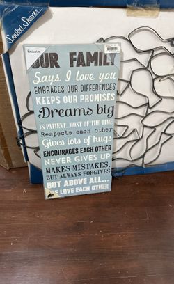 Wall Decor Canvas NEW From kohls $22.00