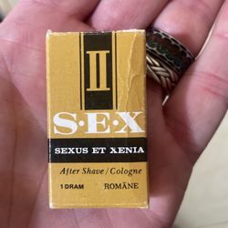 Vintage S.E.X. Aftershave/Cologne Unopened 