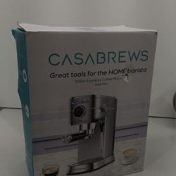 Casabrews - CM5418Pro 20-Bar Espresso Machine and Coffee Maker - Silver