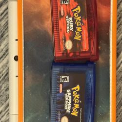 Pokemon Ruby And Sapphire gameboy Advanced (reproduction)