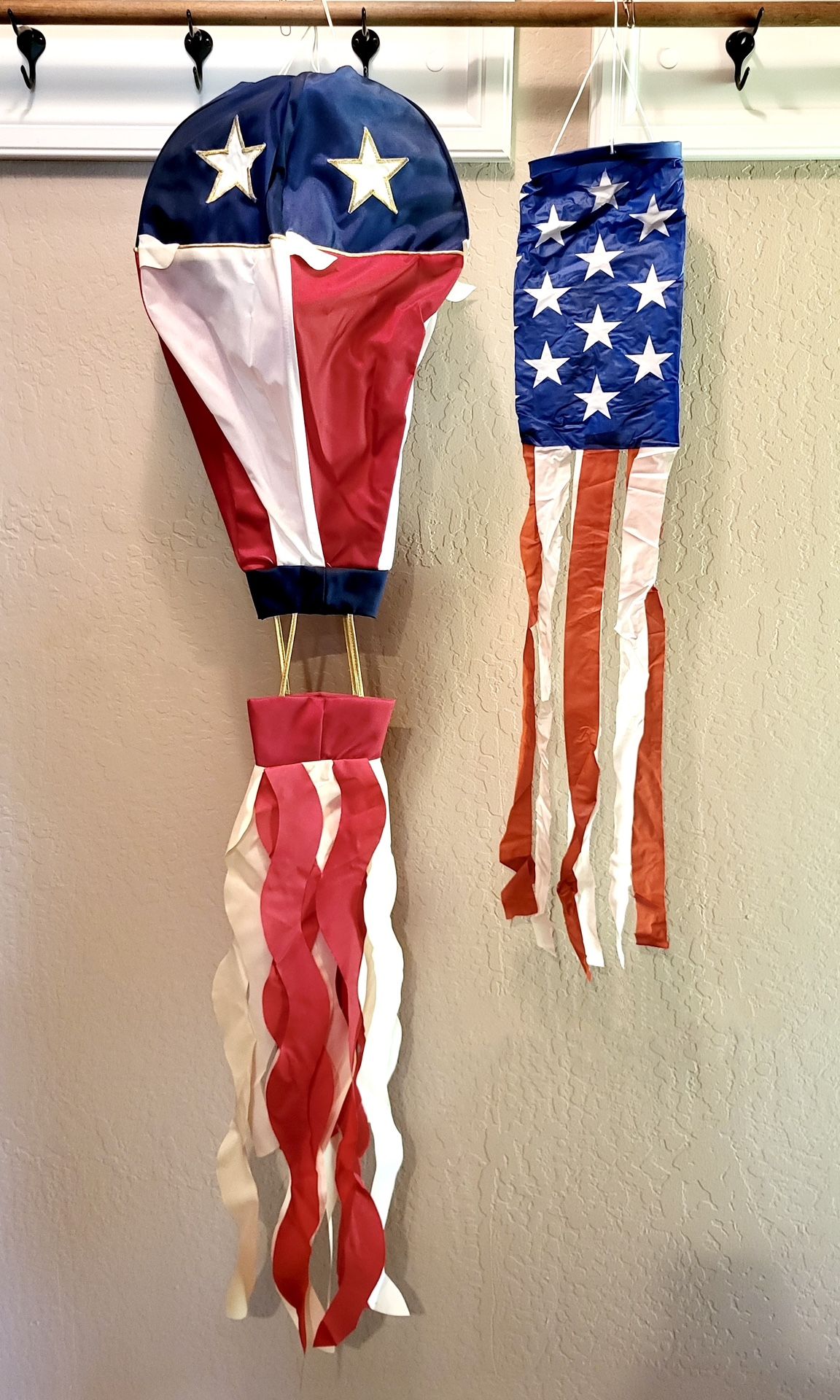 Vintage 90’s Patriotic / 4th of July Windsocks & Flags