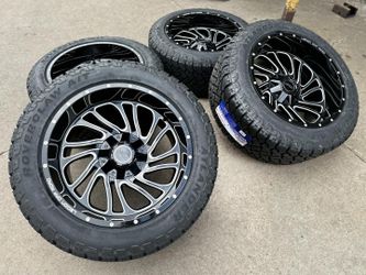 NEW 22X12 WHEELS ND TIRES