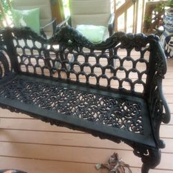 Cast iron bench