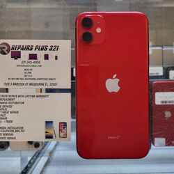 Unlocked Red iPhone 11 64gb (We Offer 90 Day Same As Cash Financing)
