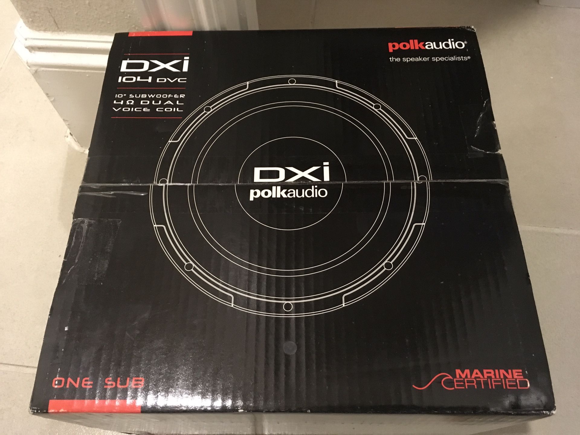 Polk Audio 10” Subwoofer DXI 104 DVC, 4 Ohm