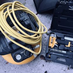 DEWALT compressor, Brad nailer Excellent condition 